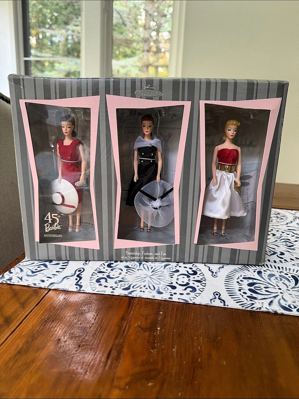 Hallmark Barbie 45th Anniversary Friendship, Fashion, and Fun Figurine Set Fun F